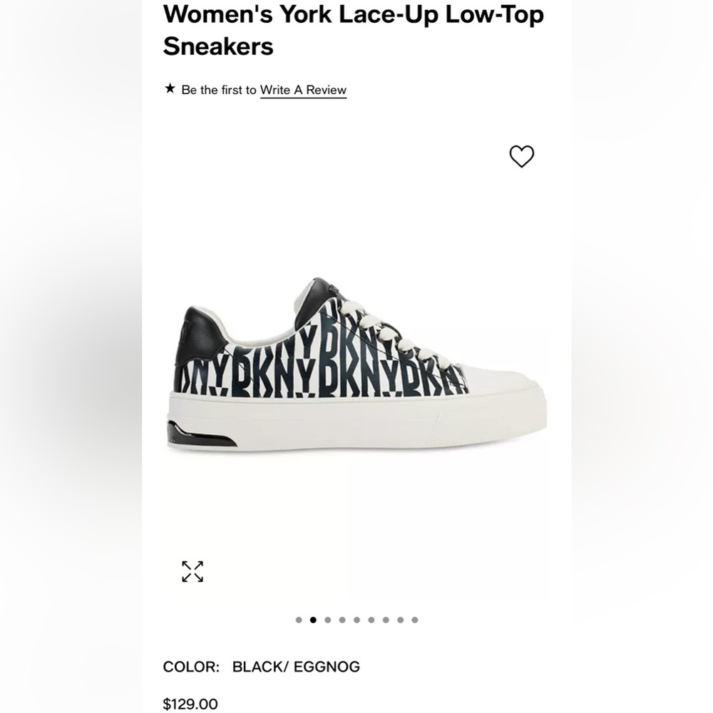 DKNY women’s low top sneaker.